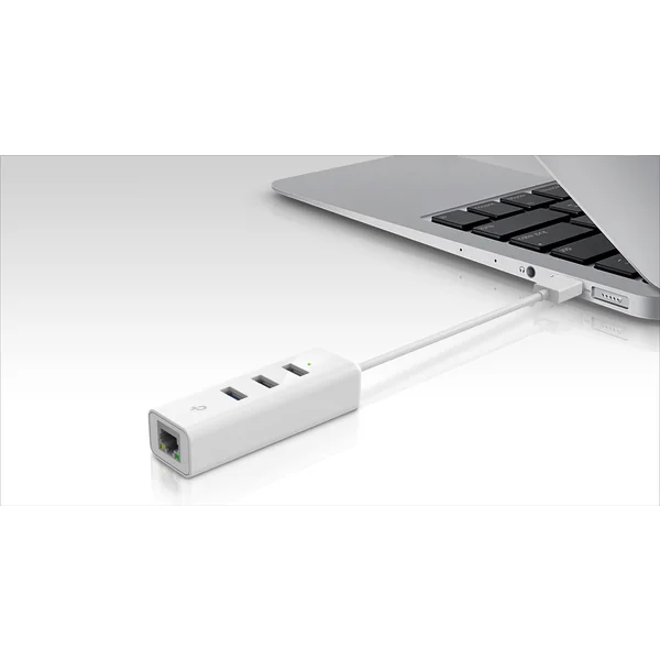 TP-Link UE330 USB 3.0 HUB + adaptér USB 3.0 na Ethernet, bílý - USB huby - Obrázek HIGFF00101