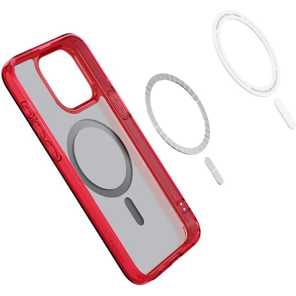 Spigen Ultra Hybrid MagFit kryt iPhone 15 Pro červený - Pouzdra - Obrázek HIHA000601