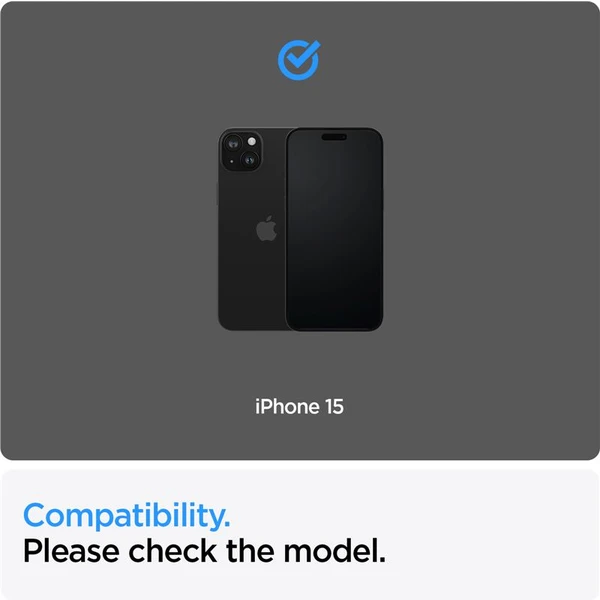 Spigen Glass tR AlignMaster 2 Pack tvrzené sklo iPhone 15 černé - Ochranné folie a skla - Obrázek HIS8000601