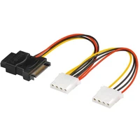 PremiumCord napájecí Y kabel k HDD SATA na 3x 5,25" 0,2m - Kabely a redukce