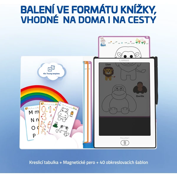 LAMAX PencilKid1 dětská kreslicí tabulka - Grafické tablety - Obrázek HJSL000K01