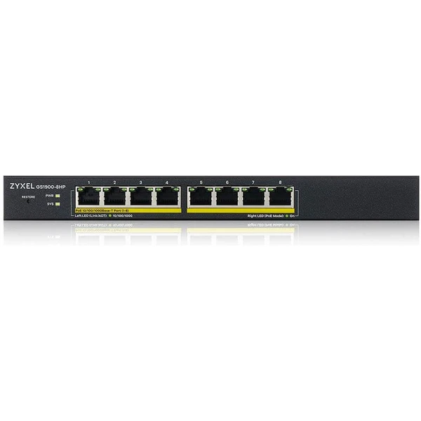 Zyxel GS1900-8HP switch - Switche - Obrázek HK59000N01