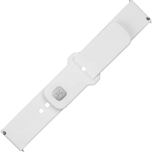 FIXED set silikonových řemínků s Quick Release 20mm pro smartwatch bílý - Řemínky - Obrázek HKM2000O01
