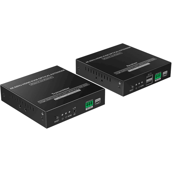 PremiumCord Optický HDMI KVM extender 4K@60Hz 4:4:4 až na 40km - Ostatní - Obrázek HKNF000K01