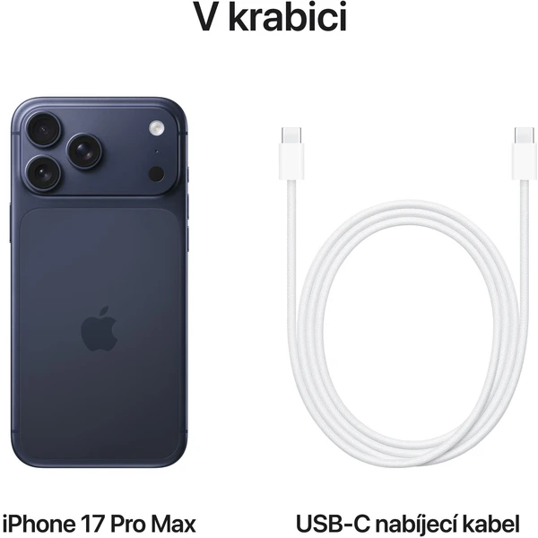 Apple iPhone 17 Pro Max 512GB temně modrý (Další) - Mobilní telefony - Obrázek HMNH000K01