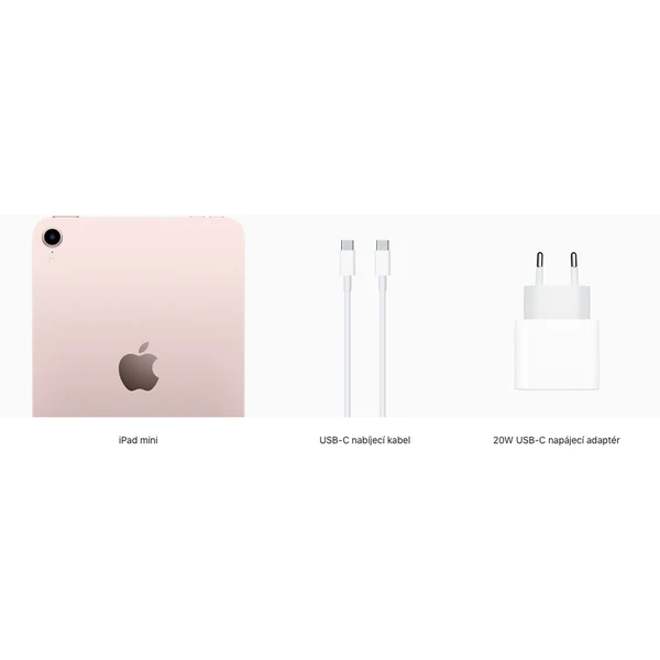Apple iPad mini 256GB Wi-Fi + Cellular růžový (2021) (Kategorie C) - Tablety - Obrázek HMS5300401