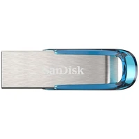SanDisk Ultra Flair USB 3.0 flash disk 64GB modrý - Flashdisky