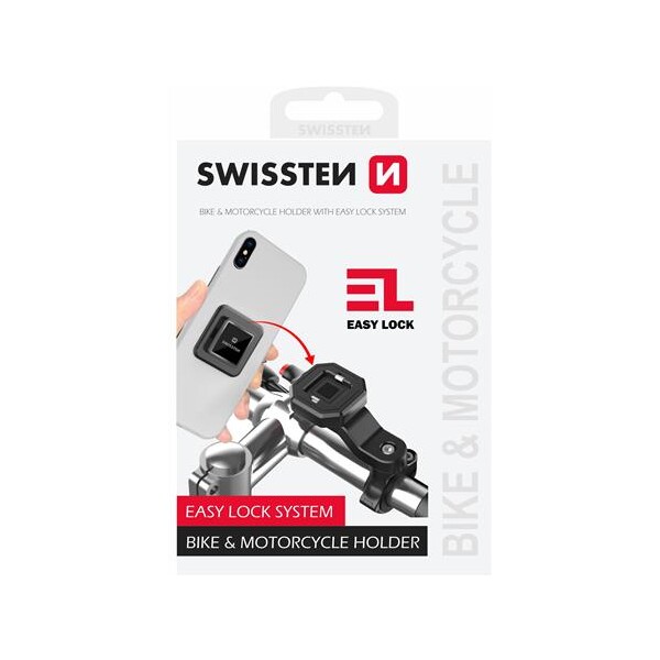 SWISSTEN Easy Lock Bike / pro 4" až 6.8" 61002000 Černá