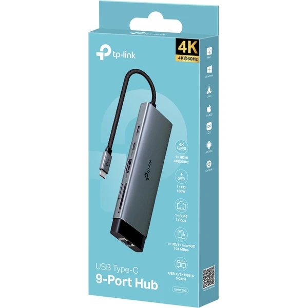 TP-Link UH9120C USB Hub typu C 9v1 - USB huby - Obrázek HODO000K01