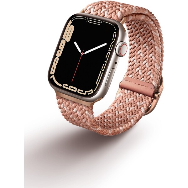 UNIQ Aspen Designer Edition řemínek Apple Watch 42/41/40/38mm Citrus Pink