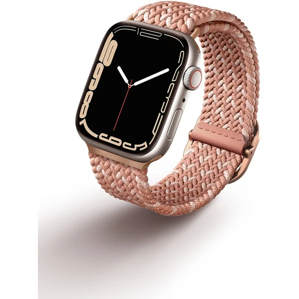UNIQ Aspen Designer Edition řemínek Apple Watch 42/41/40/38mm Citrus Pink - Řemínky - Hlavní obrázek