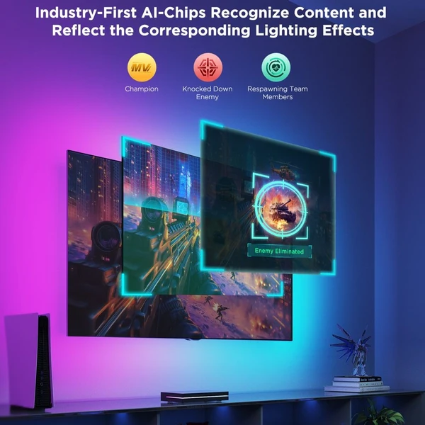 Govee AI Sync Box 2 Smart TV RGBICW podsvětlení 55-65 - Chytrá osvětlení - Obrázek HPKK000K01