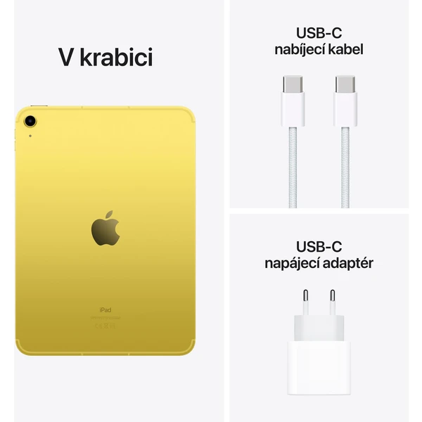 Apple iPad 10,9" 256GB Wi-Fi + Cellular žlutý (Kategorie A) - Tablety - Obrázek HQ0I300401