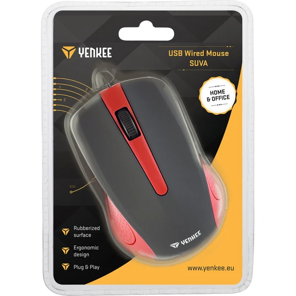 YENKEE YMS 1015RD Suva myš červená - Myši - Obrázek HQ5C300401