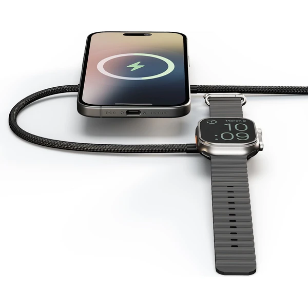 ZENS Pro 2 MagSafe/Qi2 2v1 nabíječka s USB-C kabelem (25W) šedá - Nabíječky - Obrázek HQ6L000K01