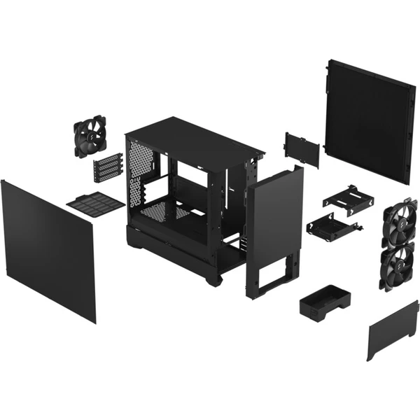 Fractal Design Pop Mini Silent černá - Počítačové skříně - Obrázek HRDVF00101
