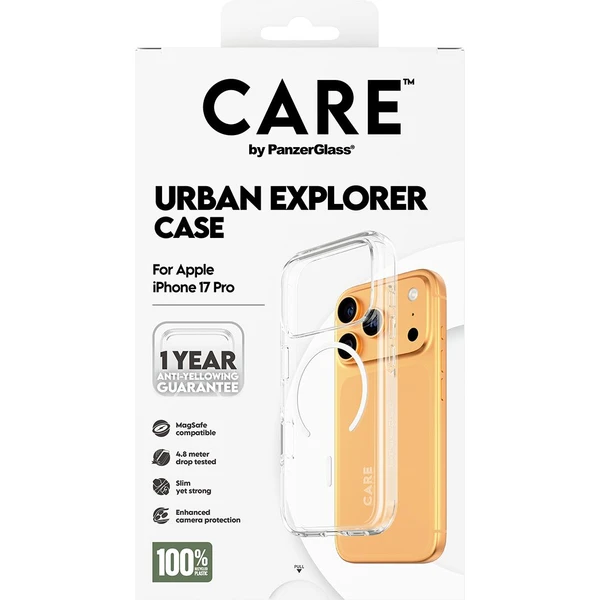 PanzerGlass® CARE Urban kryt s MagSafe Apple iPhone 17 Pro čirý/bílý - Pouzdra - Obrázek HREH000K01