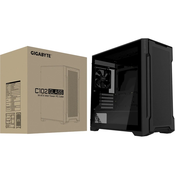GIGABYTE C102 GLASS černá - Počítačové skříně - Obrázek HS5H000K01