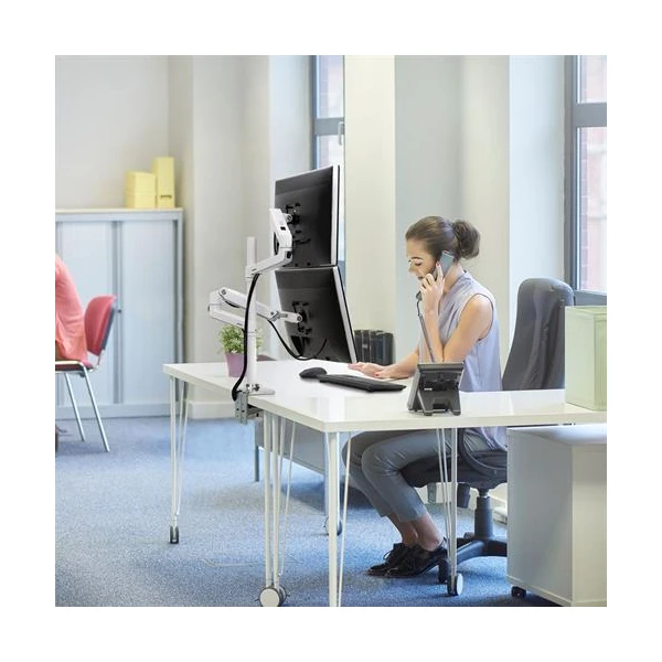 Ergotron LX Stolní stojan pro 2 monitory 40' bílé - Držáky pro obrazovky - Obrázek HSMB100501