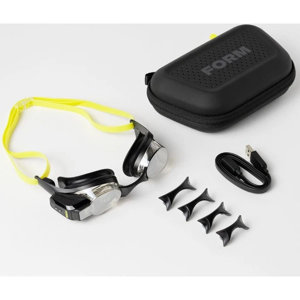FORM Smart Swim 2 chytré plavecké brýle černé/žluté - Brýle - Obrázek HT6G000K01