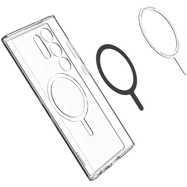 Spigen Ultra Hybrid OneTap Metal Ring MagFit kryt Samsung Galaxy S24 Ultra bílý - Pouzdra - Obrázek HT91000P01