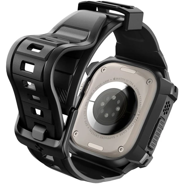 Spigen Rugged Armor Pro řemínek s pouzdrem Apple Watch Ultra 3/2/1 (49mm) černý - Pouzdra - Obrázek HTK0000N01