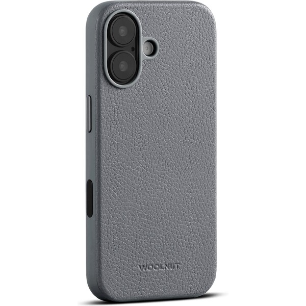 Woolnut MagSafe kožený kryt iPhone 17 šedý