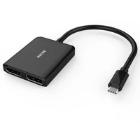 PremiumCord USB-C/2x DisplayPort redukce 0,2m černá - Kabely a redukce