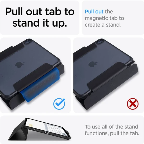 Spigen Ultra Hybrid Pro pouzdro iPad Air 10.9" (22/20), Air 11" (24/25/26) černé - Pouzdra - Obrázek HVC5000L01