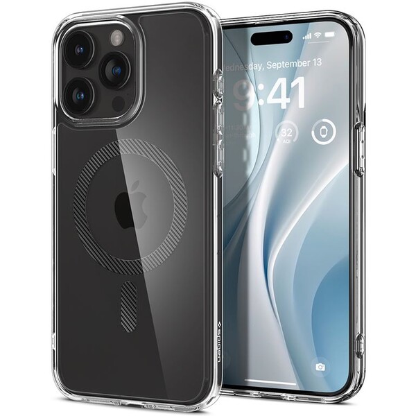 Spigen Ultra Hybrid MagFit kryt iPhone 15 Pro Max karbonový