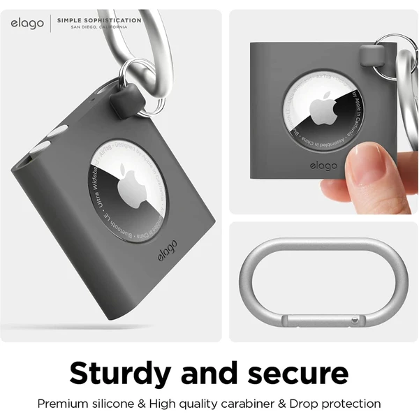 ELAGO W7 iPod shuffle pouzdro pro Apple AirTag tmavě šedé - Pouzdra - Obrázek HYEM100501