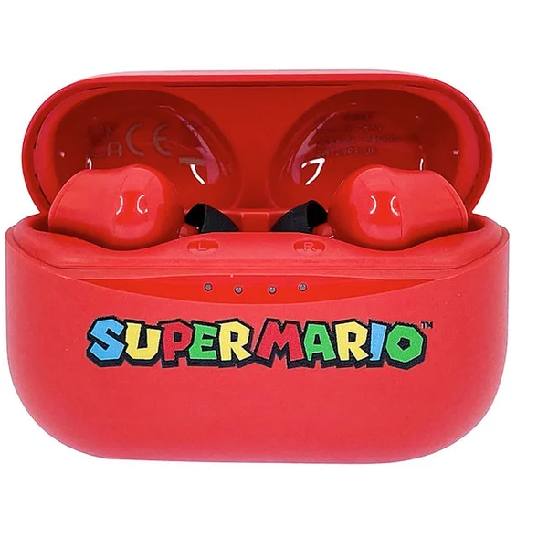 OTL bezdrátová sluchátka TWS s motivem Super Mario červená - Sluchátka - Obrázek HYHB300401