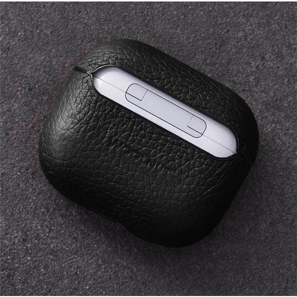 Woolnut kožené pouzdro pro AirPods 3. generace černé - Pouzdra - Obrázek HYJR100501