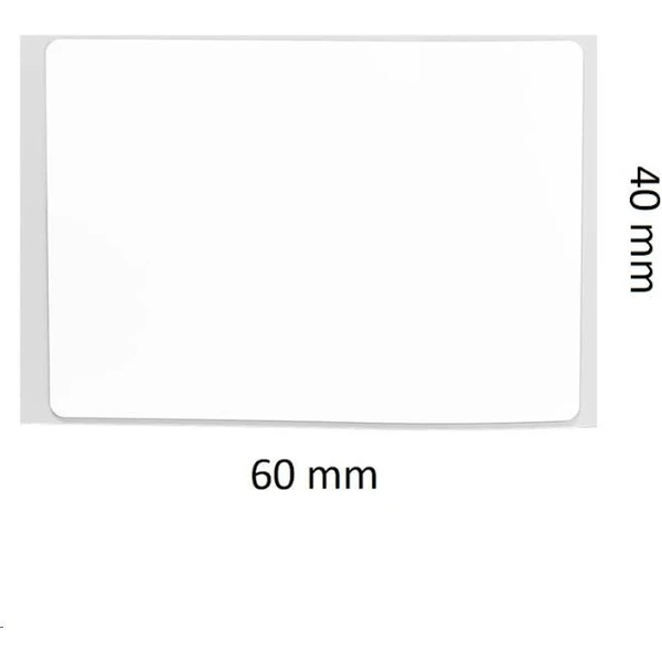 Niimbot štítky R 40x60mm 125ks pro B21, B3S, B1 bílé - Pásky pro štítkovače - Obrázek HYR0000N01
