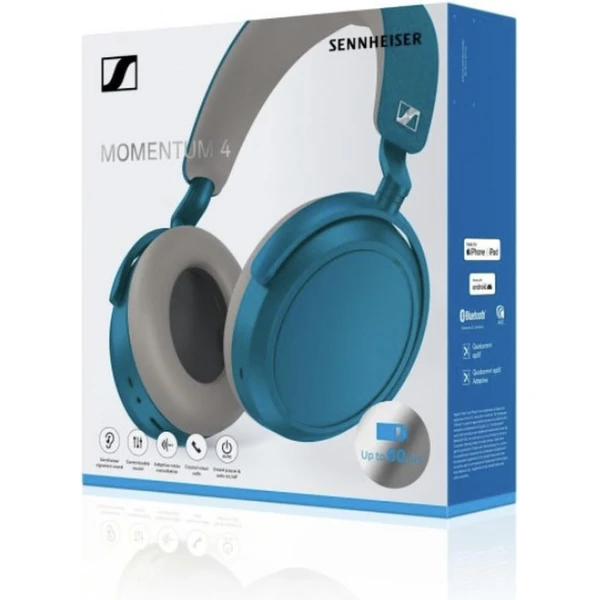Sennheiser MOMENTUM 4 bezdrátová sluchátka zelenomodrá - Sluchátka - Obrázek HZ7H000K01