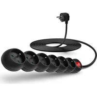 CONNECT IT prodlužovací kabel 230 V 6 zásuvek s vypínačem 5m černý - Zásuvky