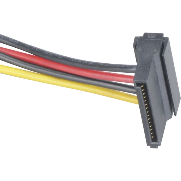 Akasa - 4-pin molex na 2x 15-pin Sata adaptér - Kabely a redukce - Obrázek I08J000K01