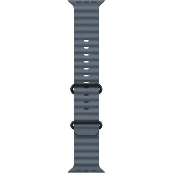 Apple Watch 49/46/45/44mm ocelově modrý Oceánský řemínek černý titan - Řemínky - Obrázek I11I000K01