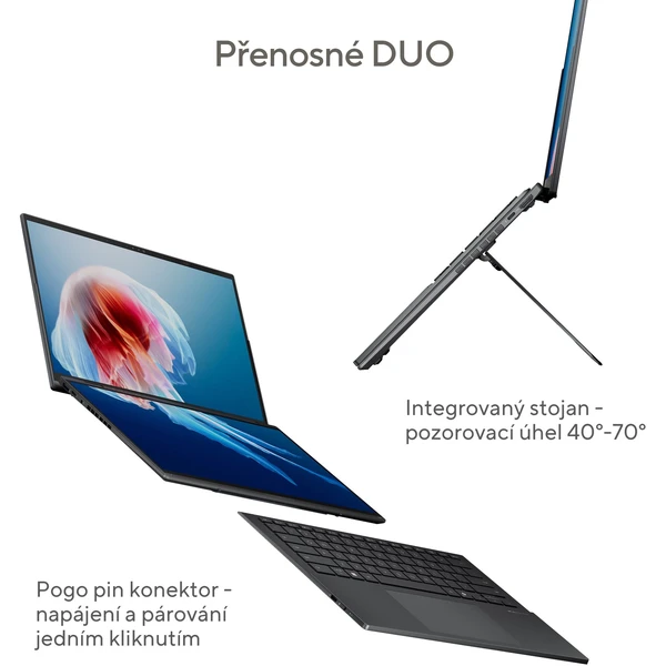 ASUS Zenbook DUO UX8406 (UX8406CA-OLED067X) šedý  - Notebooky - Obrázek I19C000P01