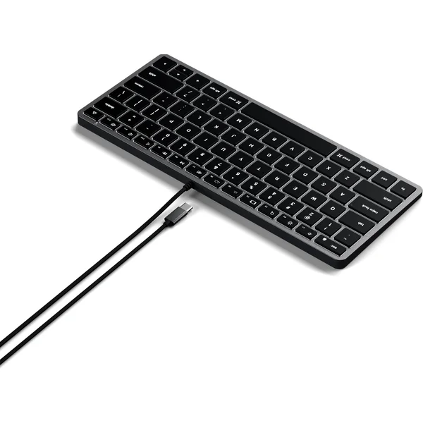 Satechi Slim W1 USB-C klávesnice US vesmírně šedá - Klávesnice - Obrázek I1BT000501