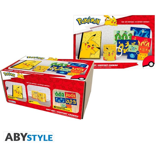 Pokémon Darčekový set (Zápisník, Hrnček, Pohľadnica)