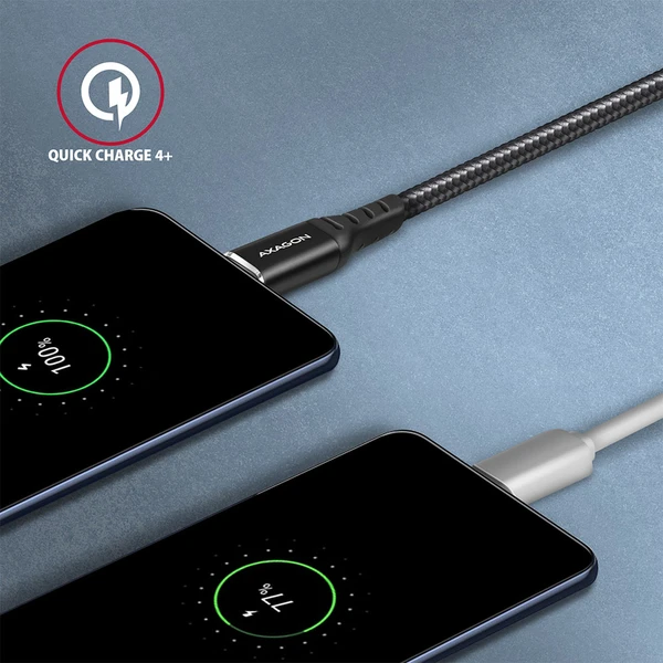AXAGON BUCM-CM15AB USB-C/USB-C napájecí kabel 60W 1,5m černý - Kabely a redukce - Obrázek I1P0000K01