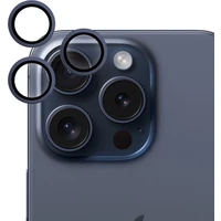 iWant ochrana čoček na kameru iPhone 15 Pro/15 Pro Max modrá - Ochranné folie a skla