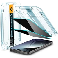 Spigen Glass tR EZ Fit Privacy 2 Pack tvrzené sklo iPhone 15 Pro čiré - Ochranné folie a skla