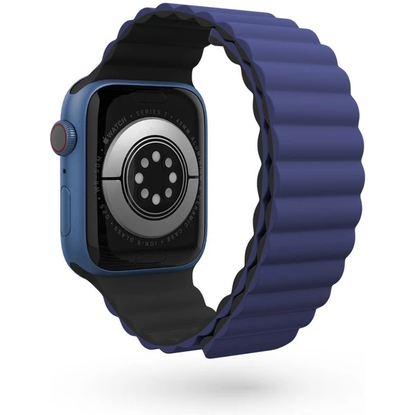 Epico Watch Strap Magnetic pro Apple Watch 38/40/41 mm černá/modrá - Řemínky - Obrázek I250000601