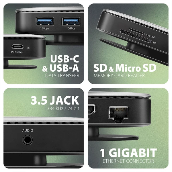 AXAGON HMC-UFO 9v1 USB-C hub - Dokovací stanice - Obrázek I25D000N01
