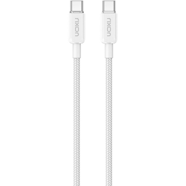 Rixon datový a nabíjecí kabel USB-C/USB-C Bílá