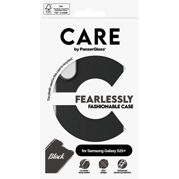 PanzerGlass® CARE kryt Samsung Galaxy S25+ Fearlessly černý - Pouzdra - Obrázek I2FC000J01