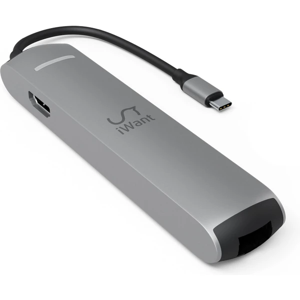 iWant Type-C Slim Hub 6v1 vesmírně šedý - USB huby - Obrázek I2U2000O01