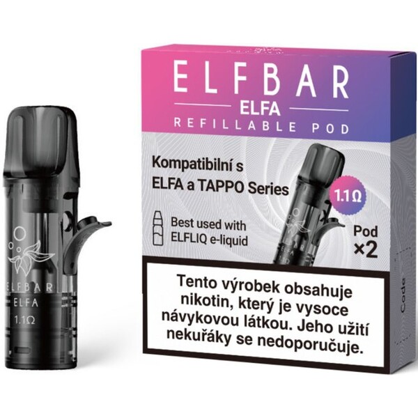 ElfBar ELFA EMPTY Pods cartridge 1,1ohm 2lks